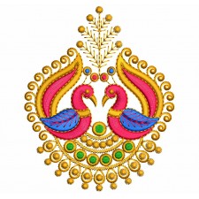 Peacock Embroidery Design For Suits