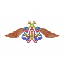 Peacock Embroidery For Blouse