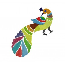 Peacock Motif For Embroidery