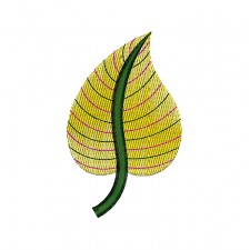 Peepal Leaf Embroidery Pattern