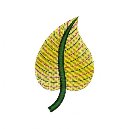 Peepal Leaf Embroidery Pattern