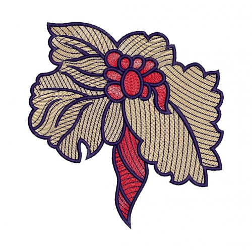 Peony Embroidery Flower