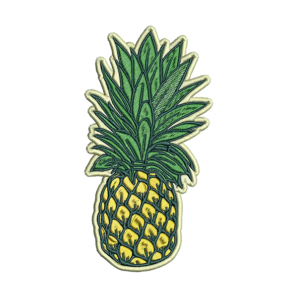 Design for embroidery machine Outline Pineapple Instant Download digital file stitch sign icon symbol pattern fruit tropical fresh 827e