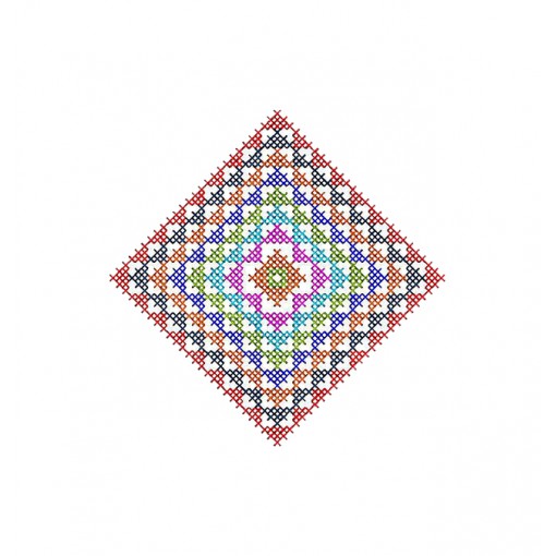Poneva Cross Stitch Embroidery Design