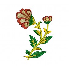 Poppy Flower Embroidery Design