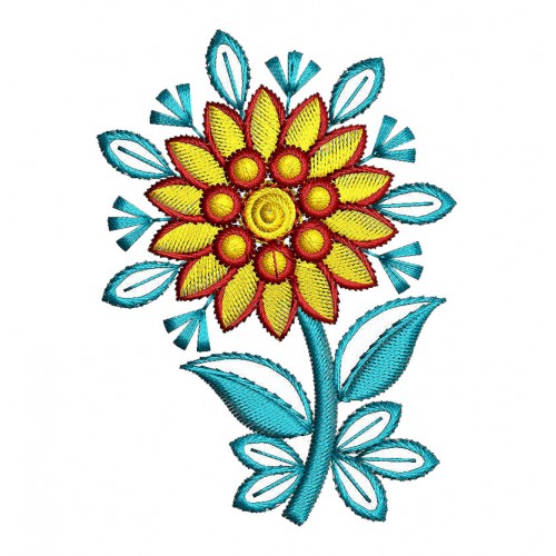 Printable Flower Embroidery Pattern