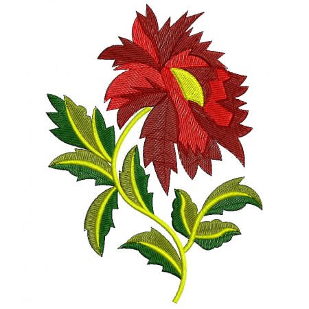 Rad Daisy Flower Applique Embroidery Design 25106