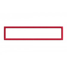 Red Rectangle Embroidery Design