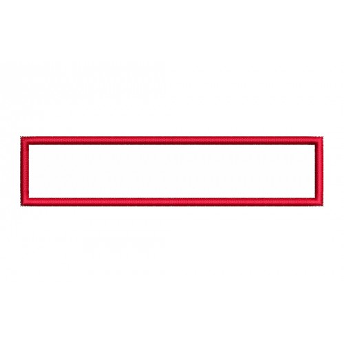 Red Rectangle Embroidery Design