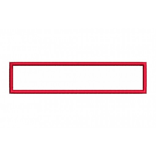 Red Rectangle Embroidery Design