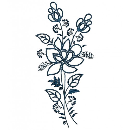 Rose Bunch Embroidery Design 25114