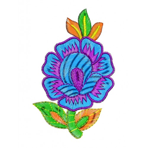 Rose Embroidery Applique Design