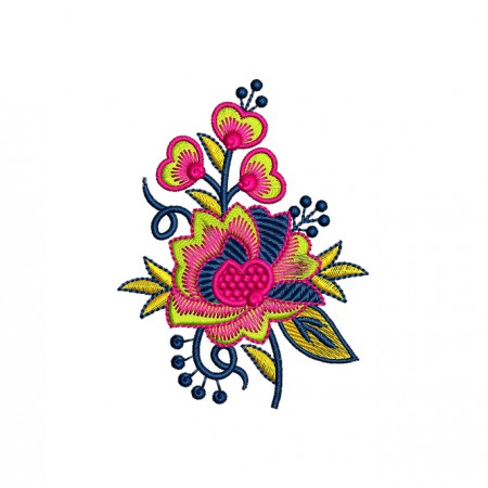 Rose Embroidery For Mexican Skirts