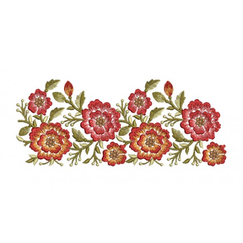 Rose Flower Lace Embroidery