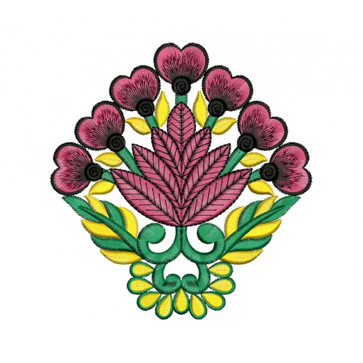 Shower Curtain Patch embroidery design