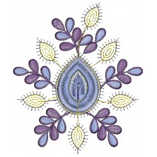 Simple Applique Embroidery Design 25988