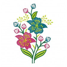 Simple Flower Design For Embroidery
