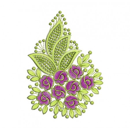 Simple Flower Embroidery Design