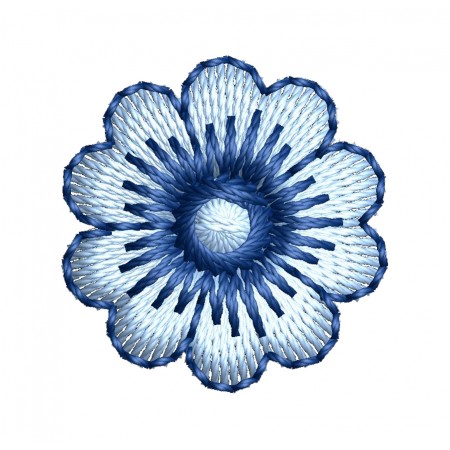 Simple Flower Embroidery Pattern