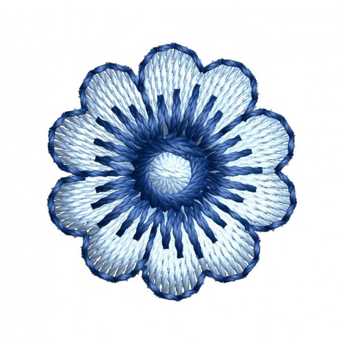 Simple Flower Embroidery Pattern