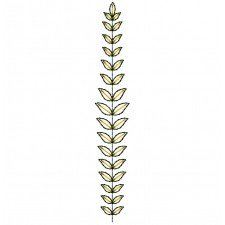 Simple Leaf Embroidery Design