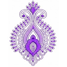 Simple Outline Applique Embroidery Design 25721