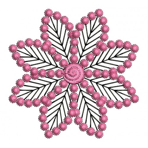 Snowflake Machine Embroidery Design 26195