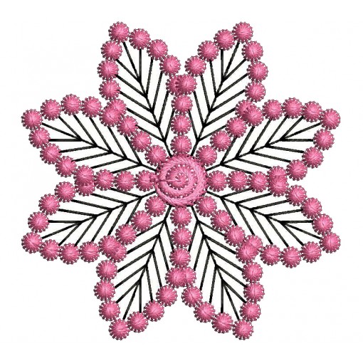Snowflake Machine Embroidery Design 26195