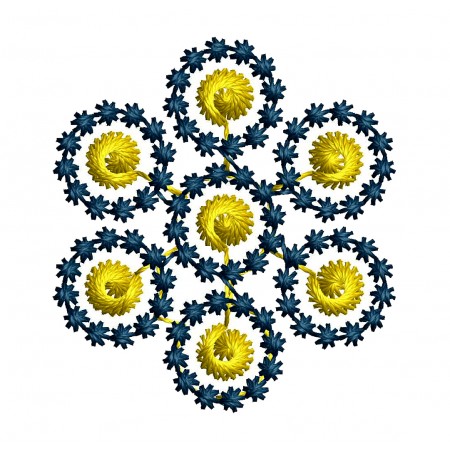 Snowflake Machine Embroidery Pattern