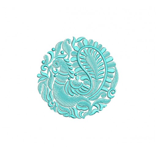 South Indian Peacock Embroidery