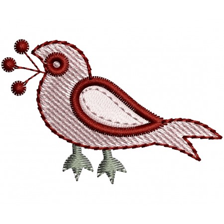 Sparrow Applique Embroidery Design 25116
