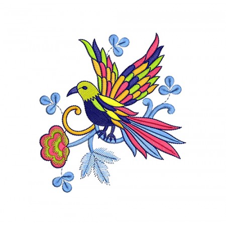 Sparrow Bird Embroidery Design
