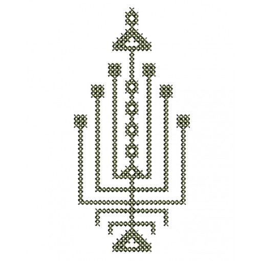 Spring Style Cross Stitch Applique Embroidery 25074