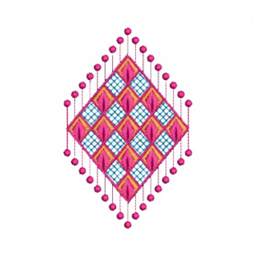 Square Embroidery Motif Design