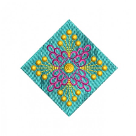 Square Embroidery Patch For Lehenga