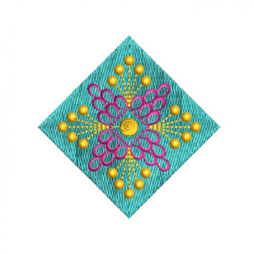 Square Embroidery Patch For Lehenga