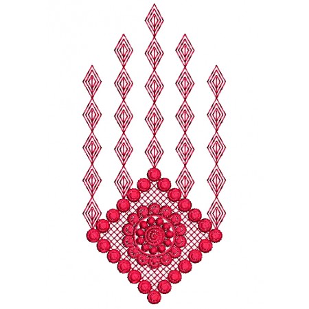 Square Jumkha Style Embroidery Design 25349