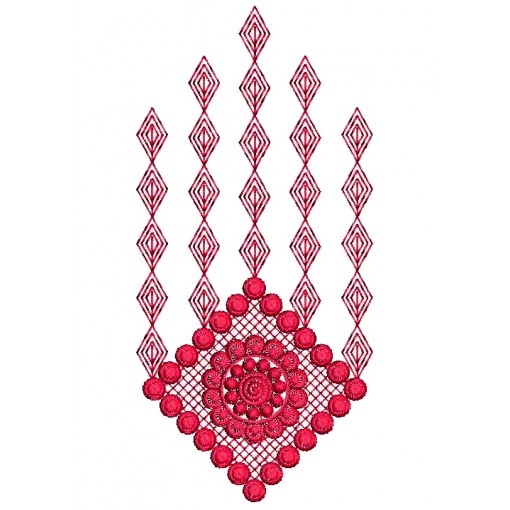 Square Jumkha Style Embroidery Design 25349