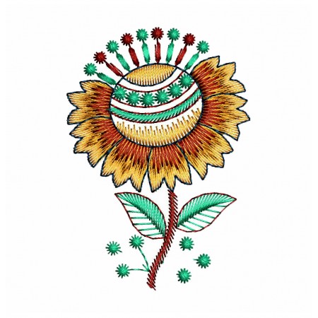 Summer Bloom Embroidery Flower