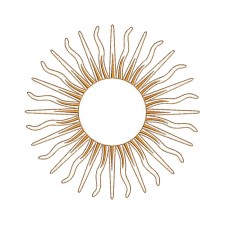 Sun Embroidery Pattern