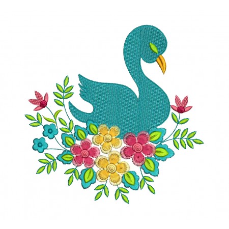 Swan Embroidery Pattern