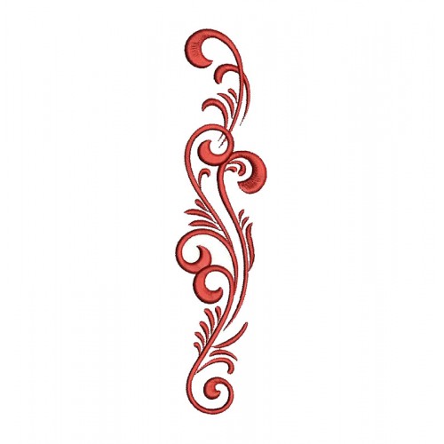 Swirl Embroidery Design