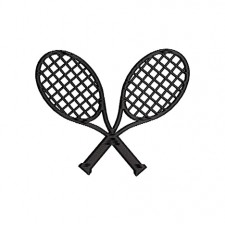 Tennis Embroidery Design
