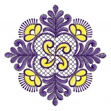 Tie Knot Curtain Embroidery Design