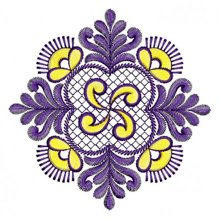Tie Knot Curtain Embroidery Design
