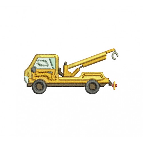 Tow Truck Embroidery Design
