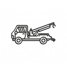 Tow Truck Embroidery Pattern