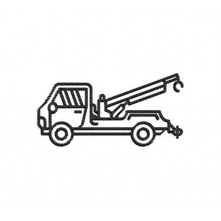 Tow Truck Embroidery Pattern