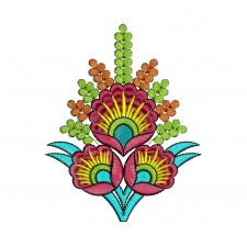 Traditional Coat Patch Embroidery Design