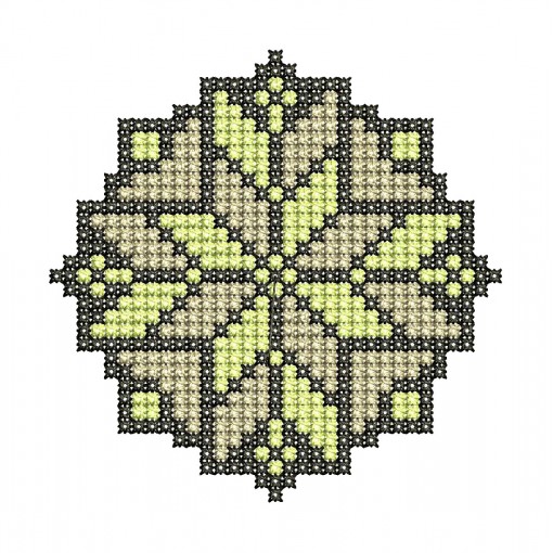 Traditional Ethnic Folk Cross Stitch Machine Embroidery